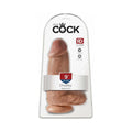 King Cock Chubby 9 in. Cock With Balls Realistic Suction Cup Dildo Tan by Pipedream