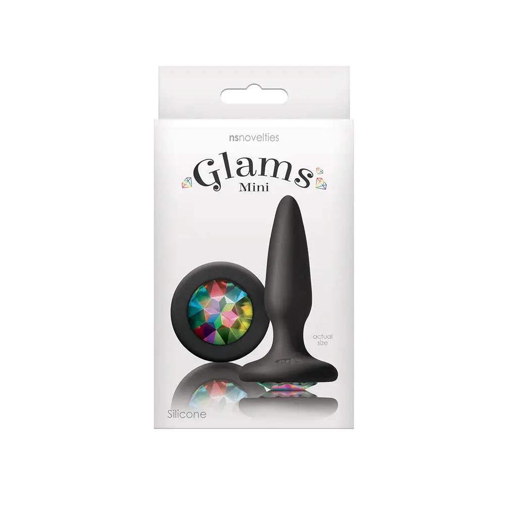 Glams Mini Anal Plug Rainbow Gem by NS Novelties