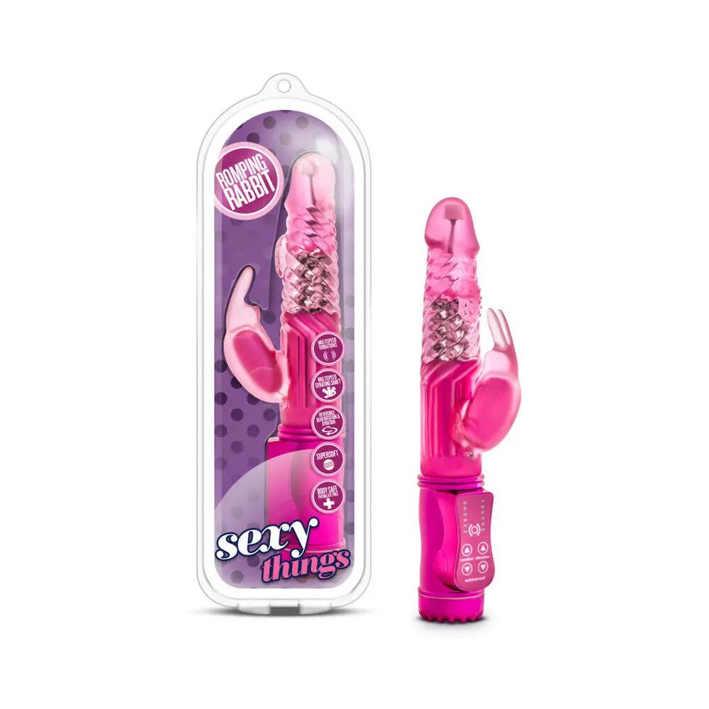 Sexy Things Romping Rabbit Dual Stimulation Vibrator Fuchsia by Blush