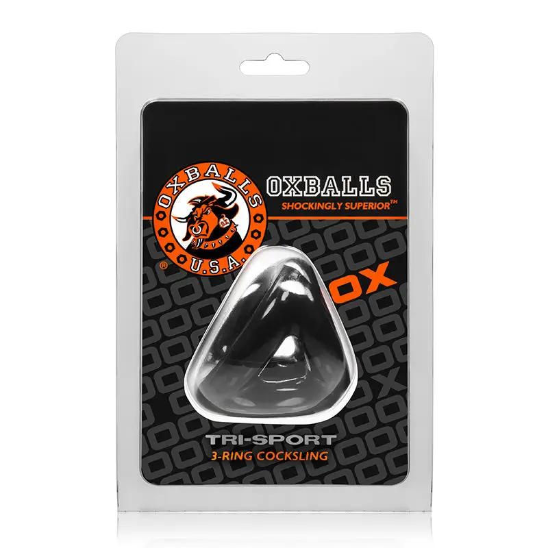 OxBalls Tri-Sport, Cocksling, Black by Oxballs