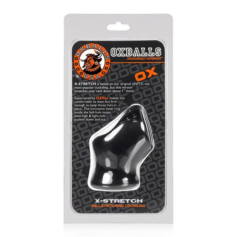 OxBalls Unit-X Stretch, Cocksling, Black by Oxballs