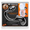 OxBalls Tailpipe, Chastity Cock-Lock And Attacehd Buttplug, Black by Oxballs