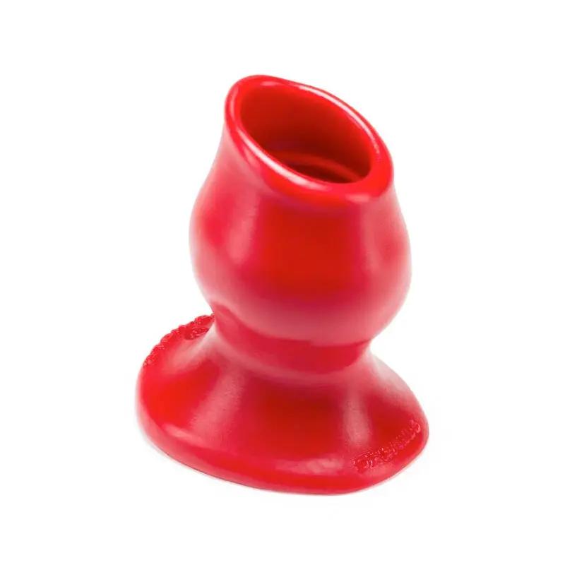 OxBalls Pighole-3, Hollow Plug, Large, Red by Oxballs