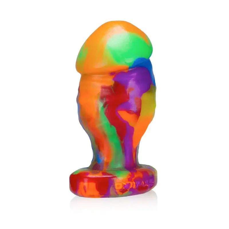 OxBalls Honcho-2, Buttplug, Medium, Rainbow by Oxballs