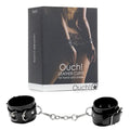 Ouch! Adjustable Leather Hand & Ankle Cuffs Black by Shots