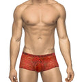 Male Power Stretch Lace Mini Short Red Medium by Male Power