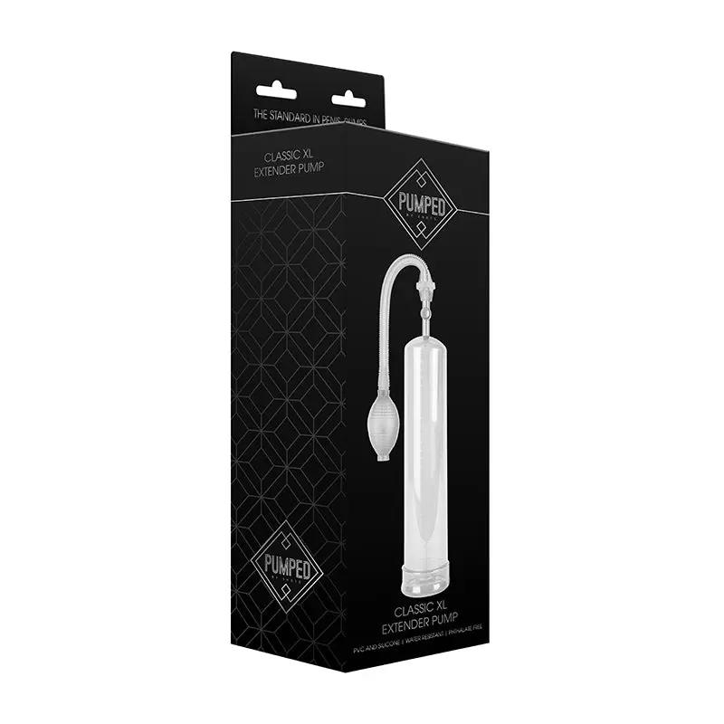 Pumped Classic XL Extender Penis Pump Clear by Shots