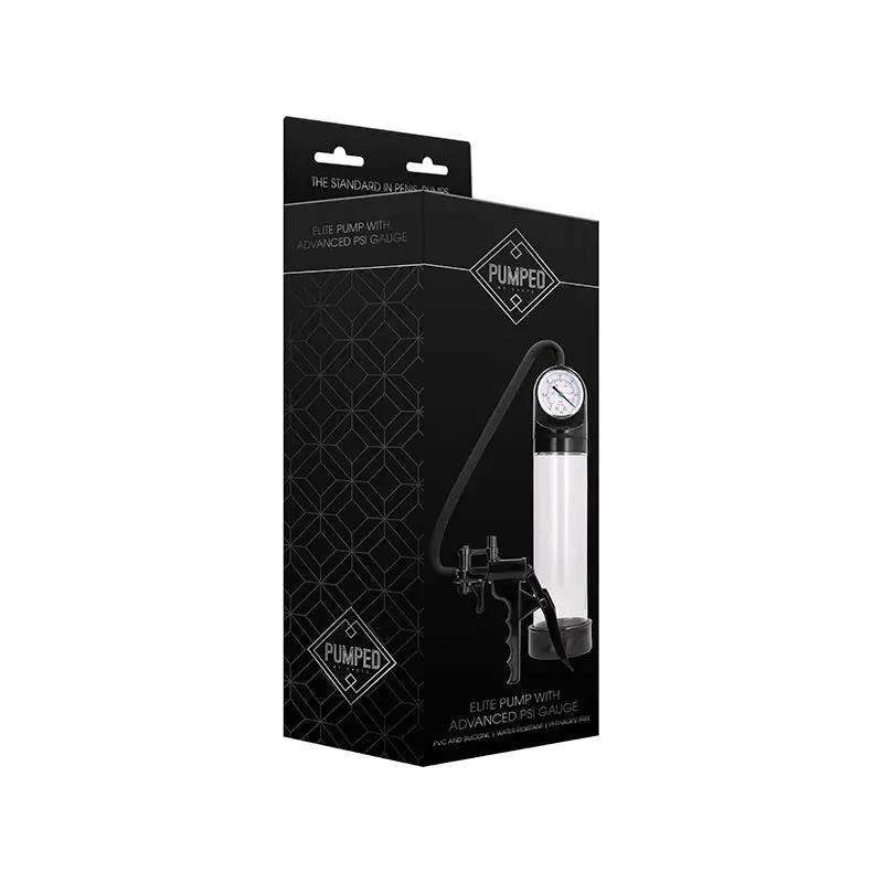 Pumped Elite Penis Pump With Advanced PSI Gauge Clear by Shots