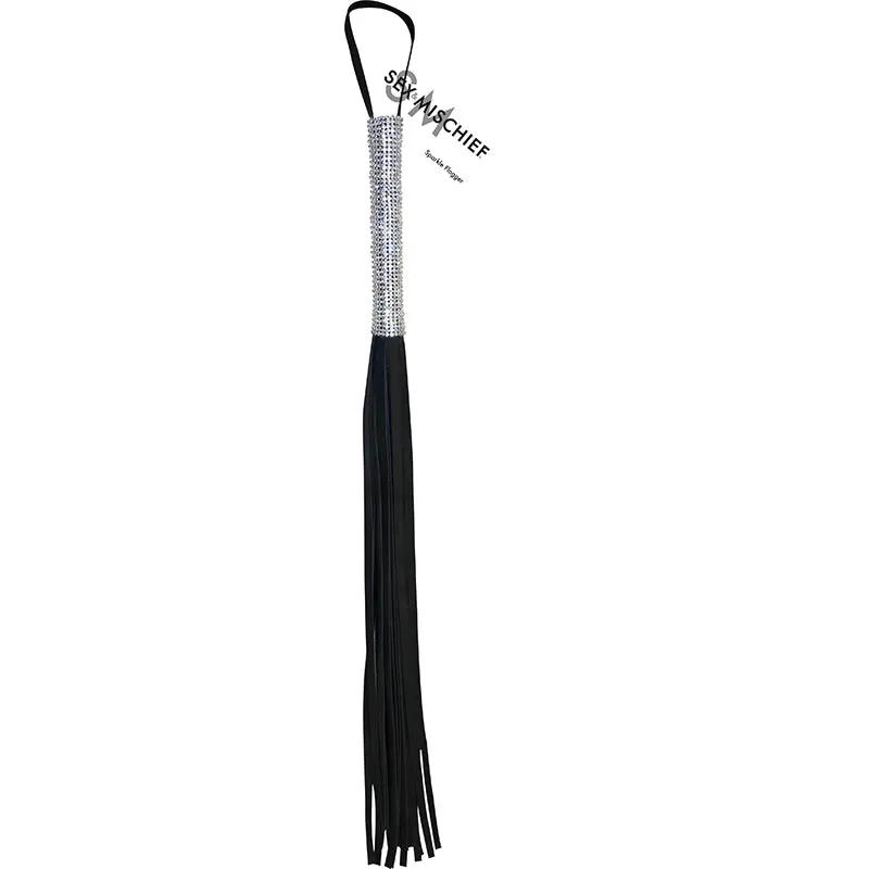 Sportsheets Sex & Mischief Sparkle Flogger Black by Sportsheets