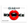 Sportsheets Sex & Mischief Silicone Lips Adjustable Open-Mouth Gag Red by Sportsheets