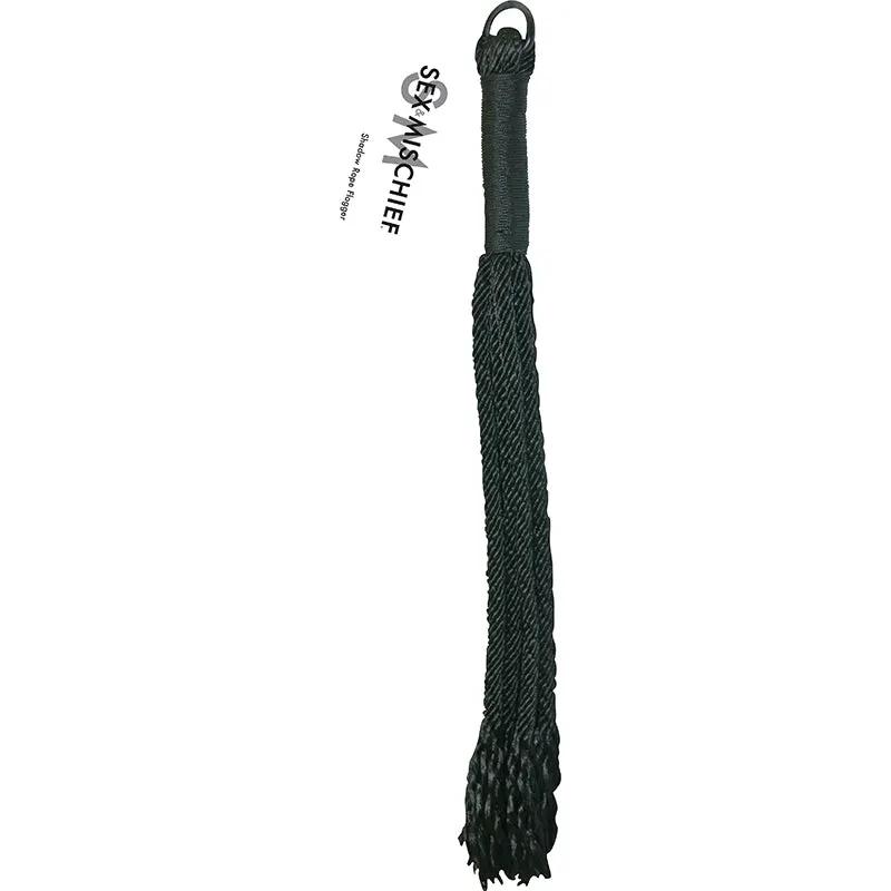 Sportsheets Sex & Mischief Shadow Rope Flogger Black by Sportsheets