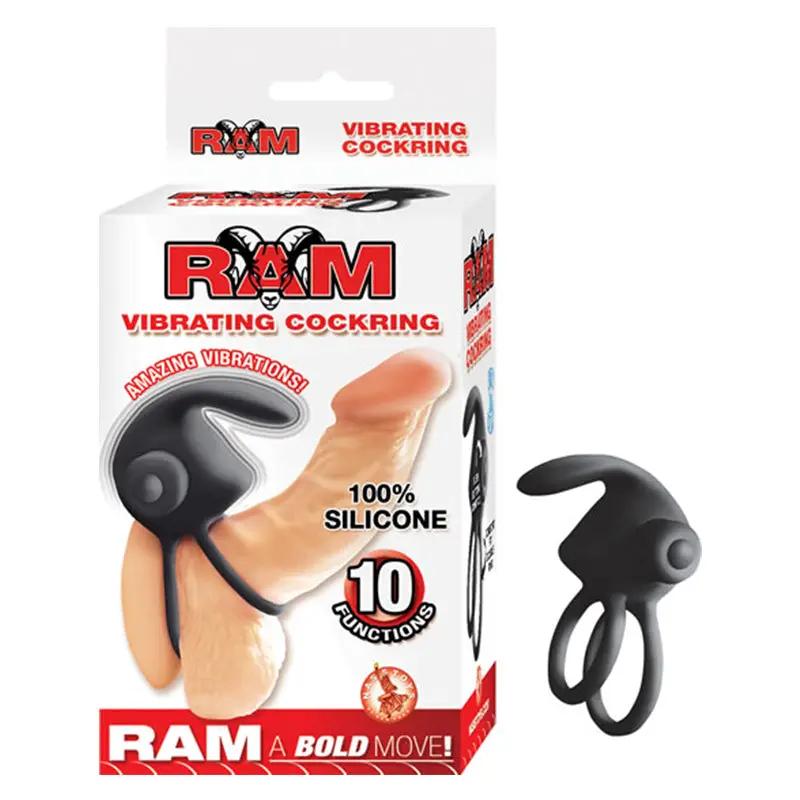 Ram Vibrating Cockring Black by Nasstoys
