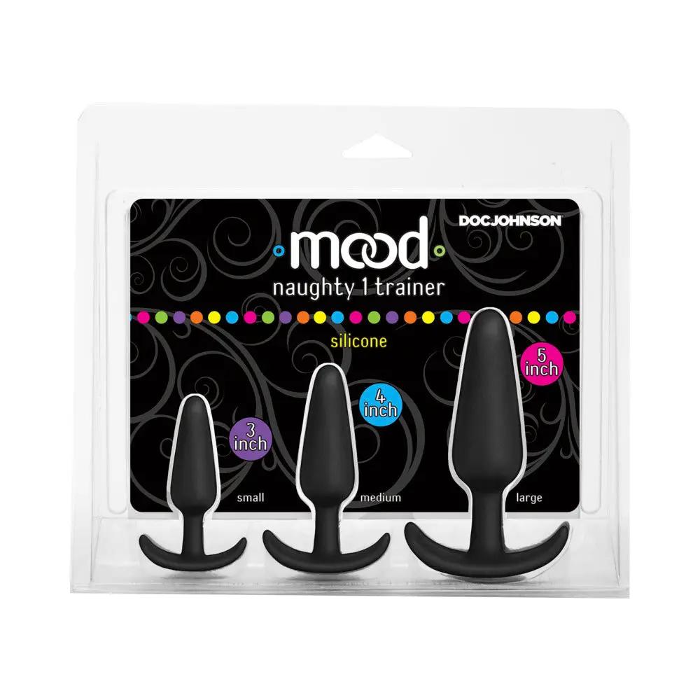 Mood Naughty 1 Anal Trainer Set Black by Doc Johnson
