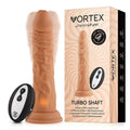 FemmeFunn Vortex Turbo Shaft 2.0 8 in. Vibrating Rotating Dildo Beige by FemmeFunn