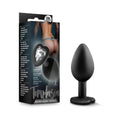 Temptasia Bling Anal Plug with Heart-Shaped Gem Base Small Black by Blush