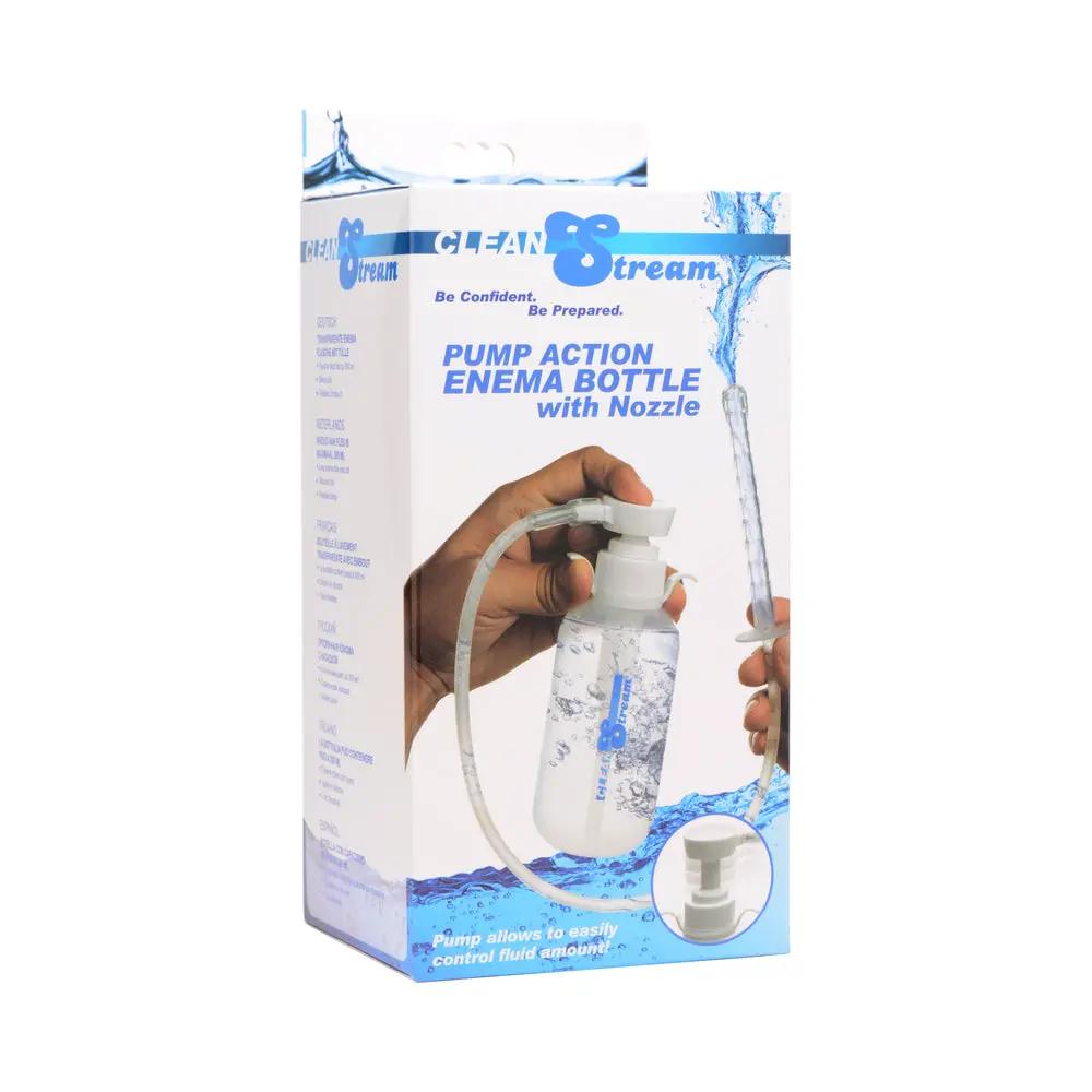 CleanStream Pump Action Enema Bottle with Nozzle by XR Brands