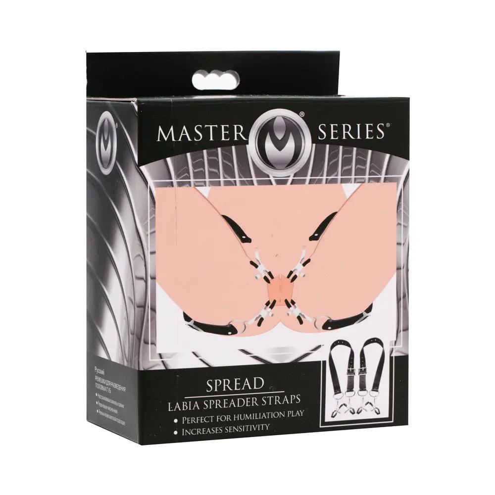 Master Series Spread Labia Spreader Straps With Clamps by XR Brands