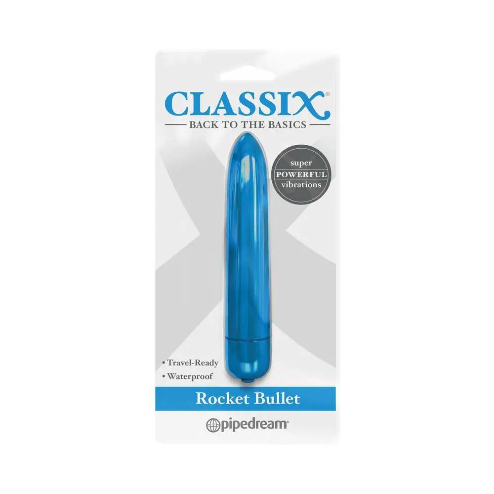 Classix Rocket Bullet Vibrator Blue by Pipedream