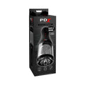 PDX Elite Talk Dirty Rotobator Rechargeable Rotating Masturbator Clear/Black by PDX Brands