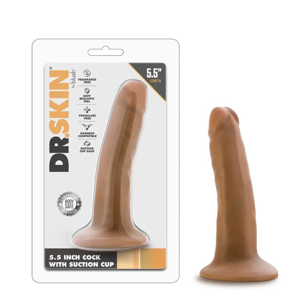 Dr. Skin Realistic 5.5 in. Dildo Tan by Blush