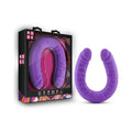 Ruse Realistic 18 in. Silicone Slim Double Dong Dual Ended Dildo Purple by Blush