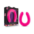 Ruse Realistic 18 in. Silicone Slim Double Dong Dual Ended Dildo Hot Pink by Blush