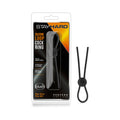 Stay Hard Silicone Loop Lasso/Bolo Cockring Black by Blush