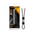 Stay Hard Silicone Double Loop Lasso/Bolo Cockring Black by Blush