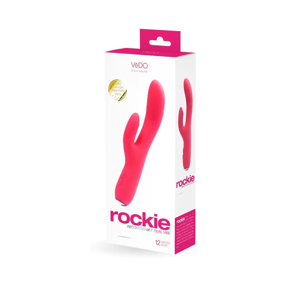 VeDO Rockie Rechargeable Dual Vibe - Foxy Pink by VeDO