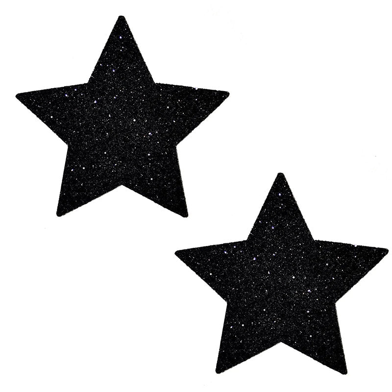 Neva Nude Pasty Star Glitter Black by Neva Nude
