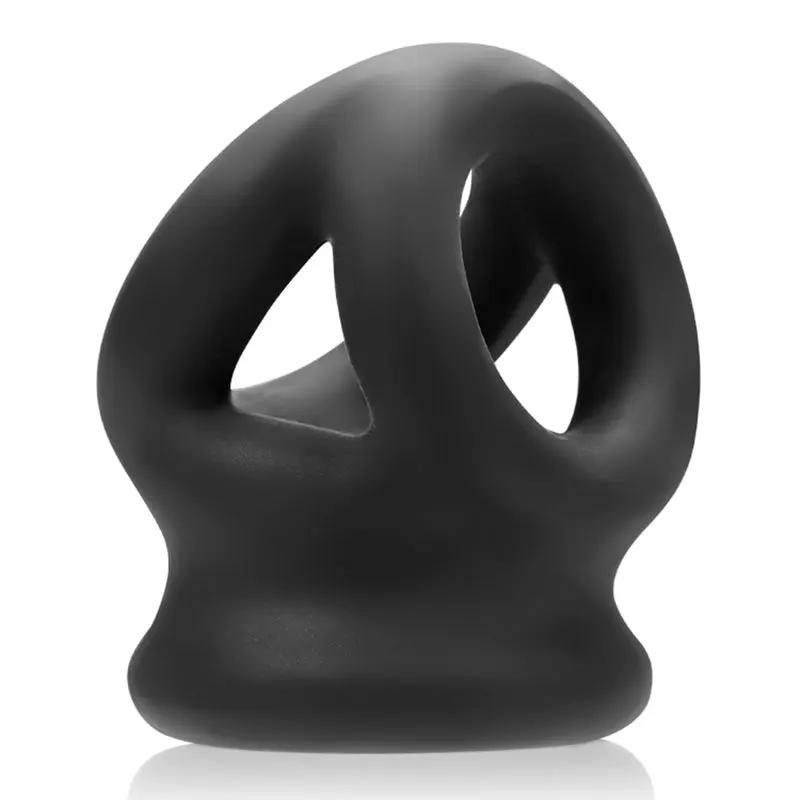 OxBalls TRI-SQUEEZE cocksling/ballstretcher, BLACK ICE by Oxballs