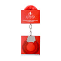 Ouch! Pleasure Furry Handcuffs With Quick-Release Red by Shots