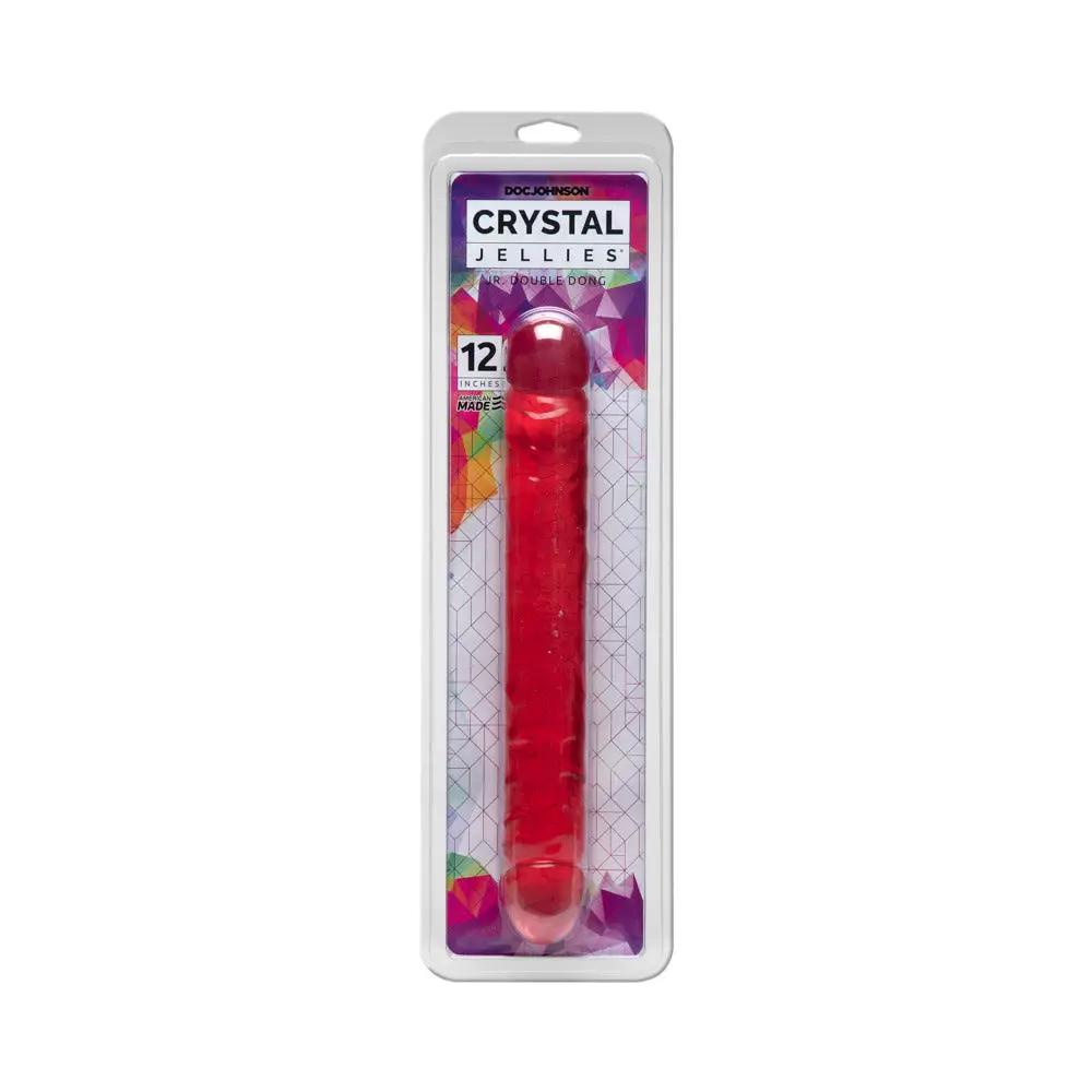 Crystal Jellies - Double Dong Jr. Pink 12in by Doc Johnson