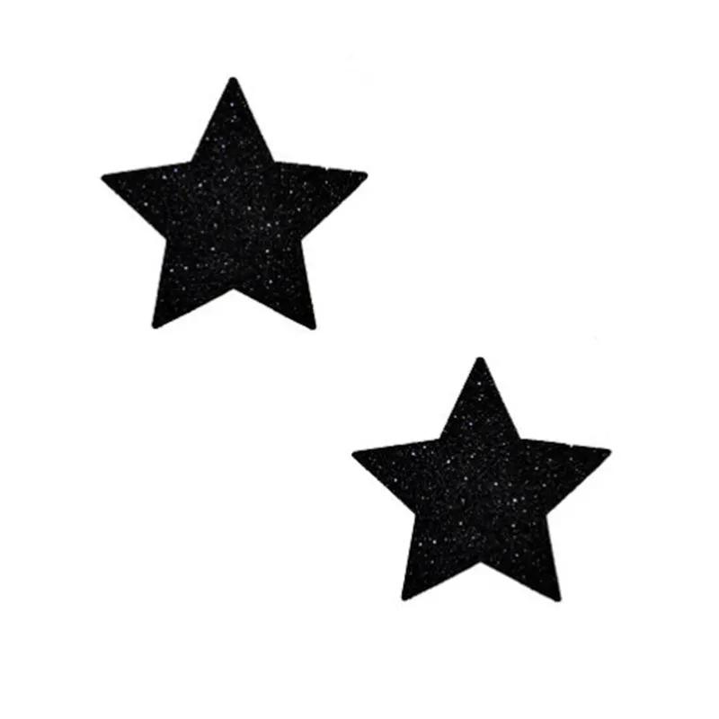 Neva Nude Pasty Starry Night Glitter Malice Black Set of 6 by Neva Nude