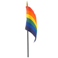 Gaysentials Rainbow Stick Flag 4in x 6in by PHS International