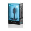 b-Vibe Snug Plug 1 Weighted Silicone Anal Plug Black by b-Vibe