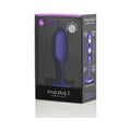 b-Vibe Snug Plug 2 Weighted Silicone Anal Plug Purple by b-Vibe