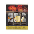 Earthly Body Edible Massage Oil Gift Set: 2oz Mango,2oz Banana & 2oz Pineapple by Earthly Body