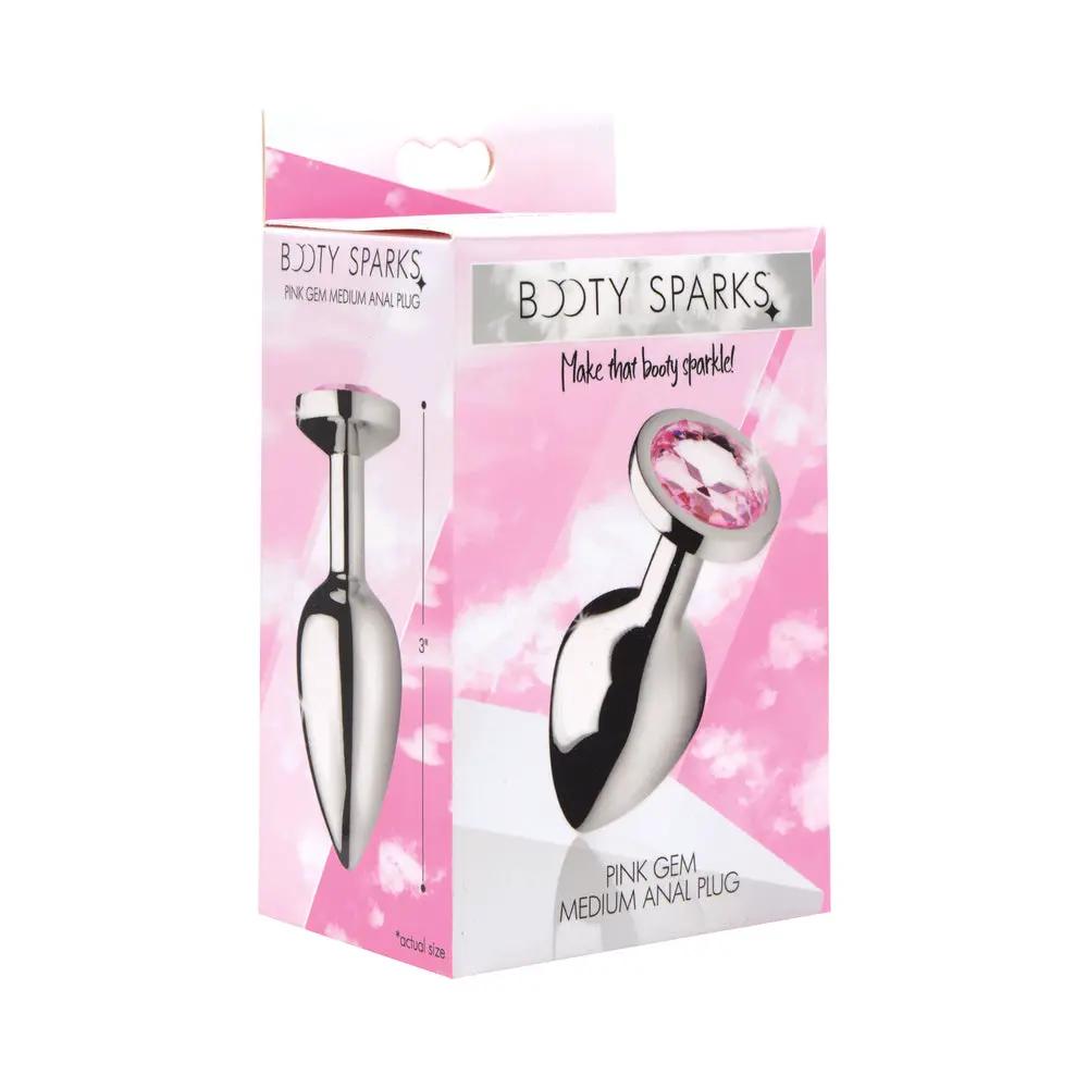 Booty Sparks Pink Gem Anal Plug Medium by XR Brands