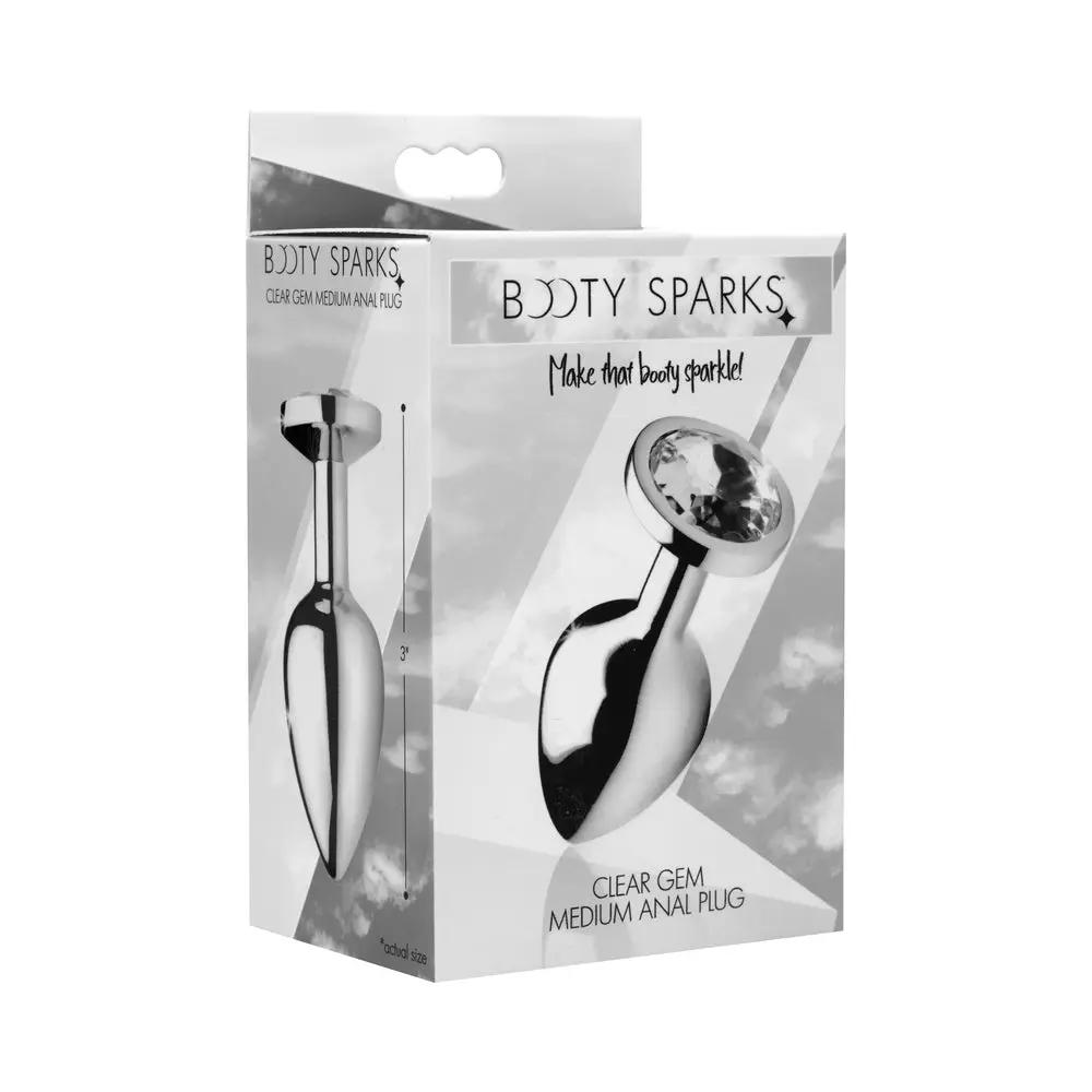 Booty Sparks Clear Gem Anal Plug Medium by XR Brands
