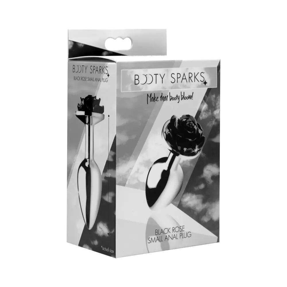 Booty Sparks Black Rose Anal Plug Small by XR Brands
