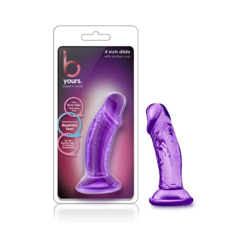 B Yours Sweet n' Small 4 in. Dildo Purple by Blush