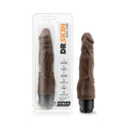 Dr. Skin Cock Vibe 4 Realistic 8 in. Vibrating Dildo Brown by Blush