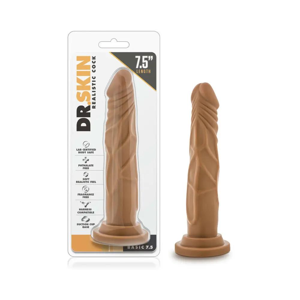 Dr. Skin Basic 7.5 Realistic 7.5 in. Dildo Tan by Blush
