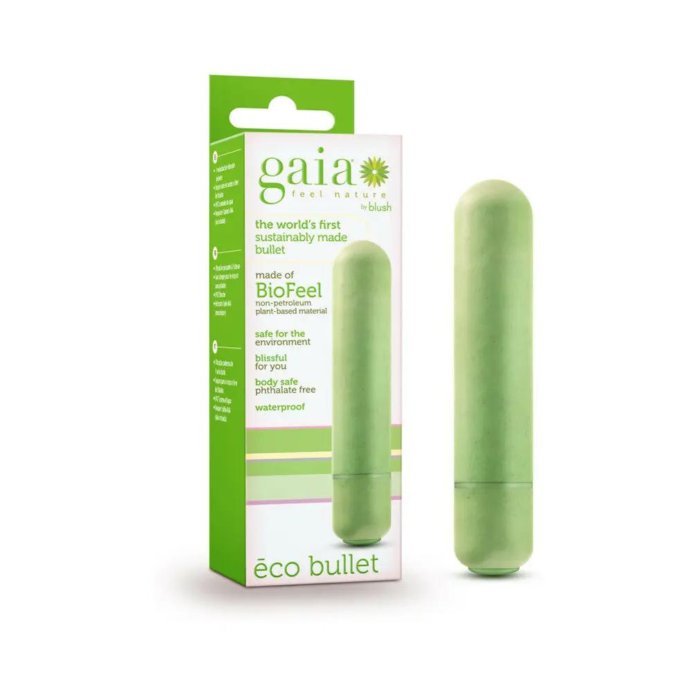 Gaia Eco Bullet Single-Speed Vibrator Green by Blush