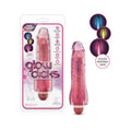Glow Dicks Molly Color Changing 8 in. Vibrating Dildo Glitter Pink by Blush