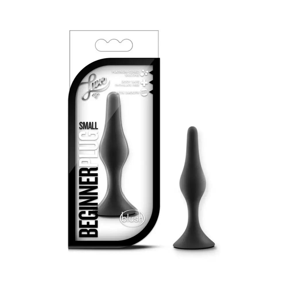 Luxe Silicone Beginner Plug Small Black by Blush