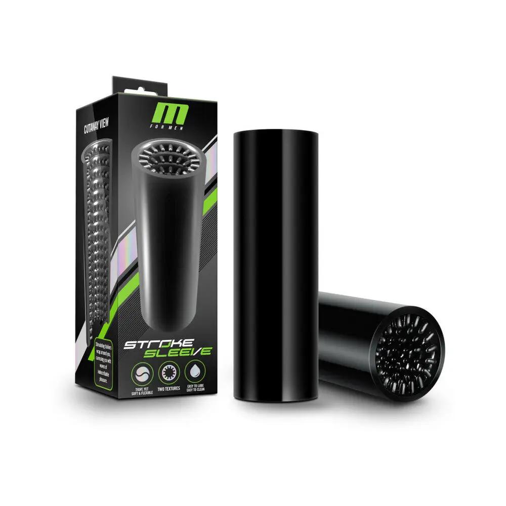 M for Men Stroke Sleeve Reversible Stroker Black by Blush