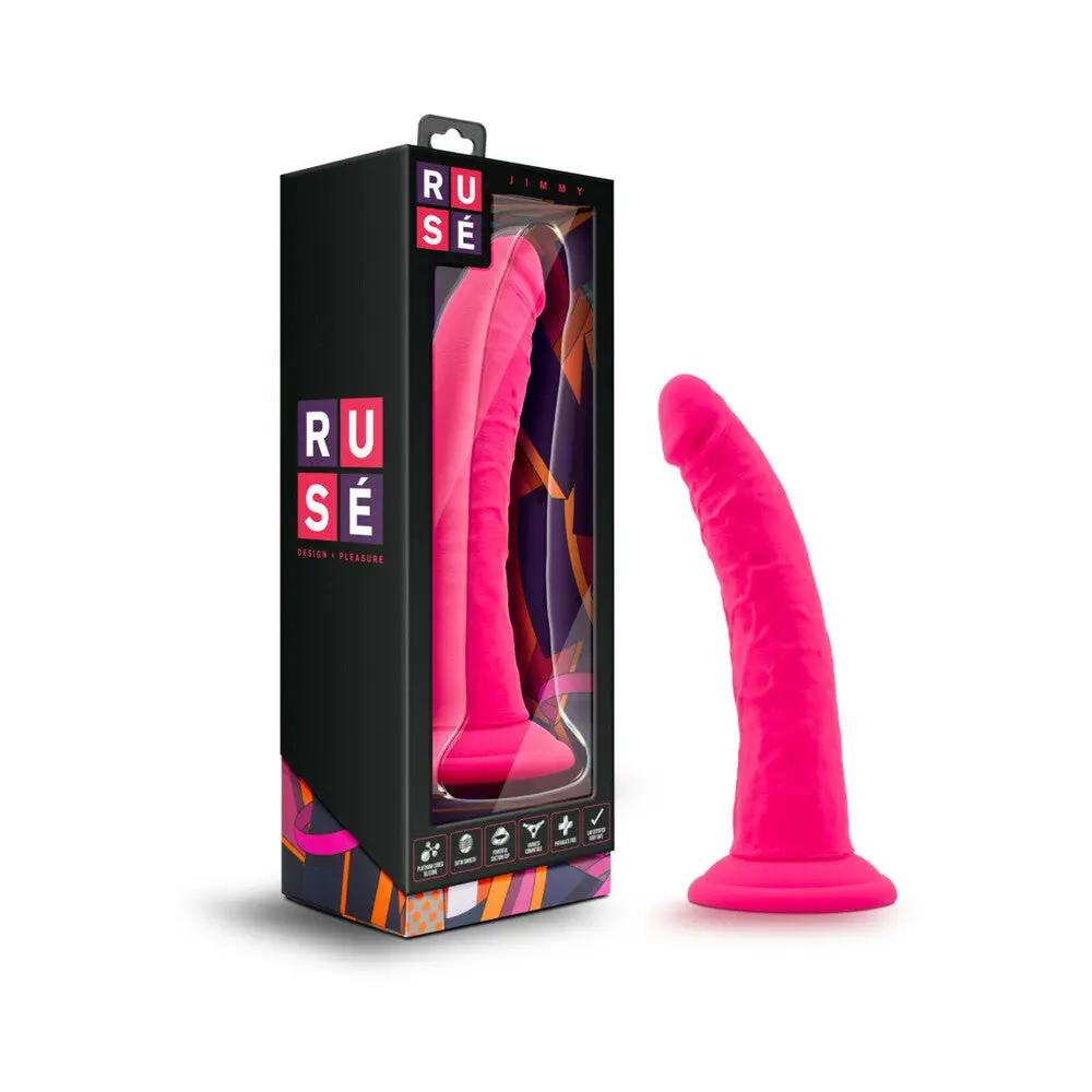 Ruse Jimmy Realistic 7.5 in. Silicone Dildo Hot Pink by Blush