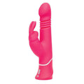 Happy Rabbit Thrusting Rechargeable Silicone Realistic Rabbit Vibrator Pink by Happy Rabbit